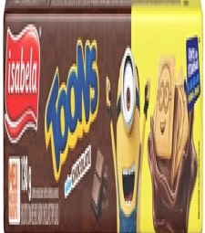 Imagem de capa de Bisc. Rech. Isabela 30 X 130g Toons Chocolate
