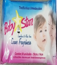 Imagem de capa de Toalhinha Umed. Baby Star Flowpack C/ 50 Un