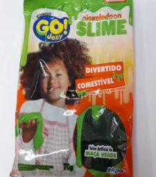Imagem de capa de Bala Gelatina Go Jelly 12 X 70g Slime Maca Verde