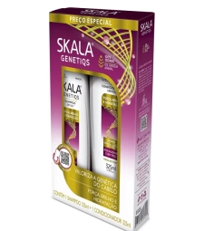 Imagem de capa de Kit Shampoo + Cond. Skala Genetiqs 325ml Forca E Brilho